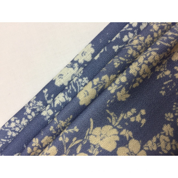 Polyester Linen Look Print Fabric